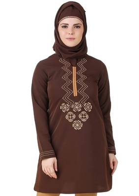 MyBatua Hasna Brown Kashibo Tunic 1