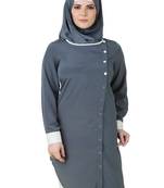 MyBatua Qirat Grey Crepe Tunic