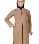 MyBatua Afnan Cotton Khaki Tunic