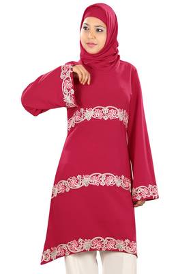 MyBatua Fatimah Rose Pink Islamic Tunic 1