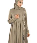 MyBatua Casual Khaki Rayon Tunic