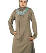 MyBatua Trendy Khaki Rayon Tunic