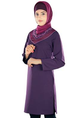 MyBatua Salmaa Purple Tunic 1