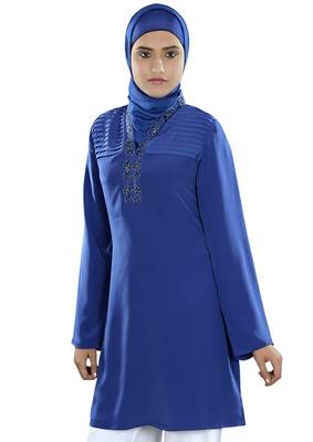 MyBatua Huda Royal Blue Tunic 1