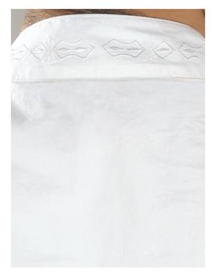 White Plain Cotton Islamic-Kurta-Pajama 6