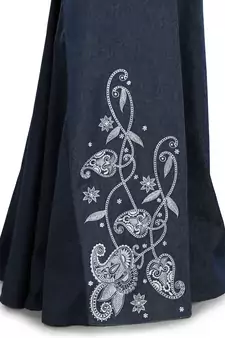 Blue  Plain Cotton Islamic Skirts