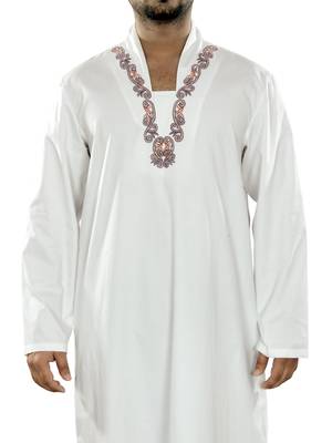 White Plain Cotton Galabiyyas 2