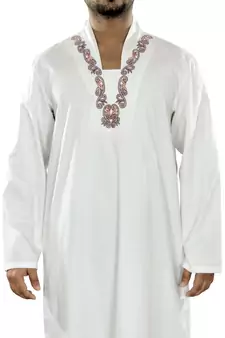 White Plain Cotton Galabiyyas