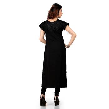 Multicolor printed crepe kurtis 3