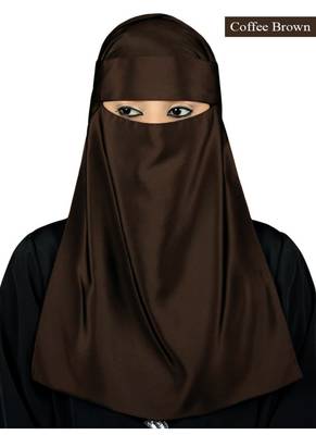 MyBatua Brown Lamah Niqab 1