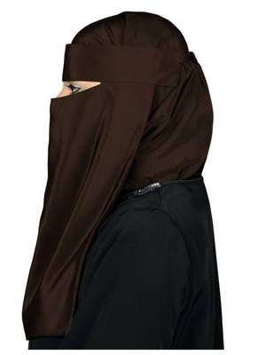 MyBatua Brown Lamah Niqab 2