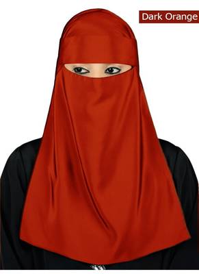 MyBatua Orange Lamah Niqab 1