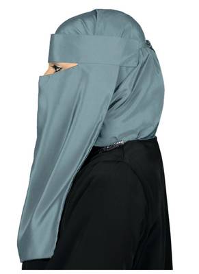 MyBatua Grey Lamah Niqab 2