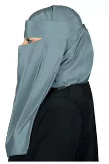 MyBatua Grey Lamah Niqab