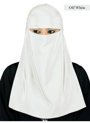 MyBatua Off White Lamah Niqab 1