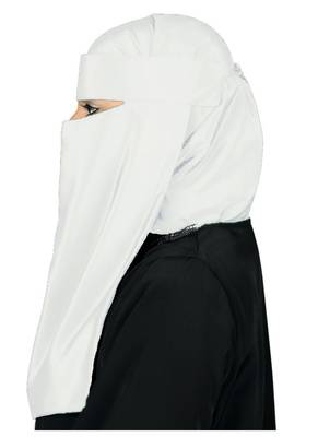 MyBatua Off White Lamah Niqab 2