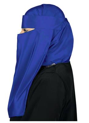 MyBatua Royal Blue Lamah Niqab 2
