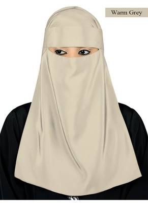 MyBatua Grey Lamah Niqab 1