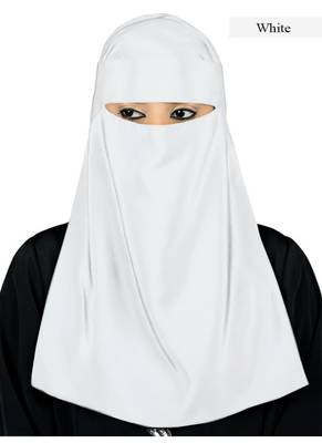 MyBatua White Lamah Niqab 1