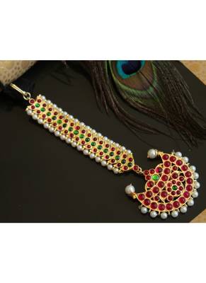 Beautiful Semi Precious Kemp Designer Tikka Dj20188 1