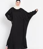 Nazneen Embroidered Patch Butterfly Kaftan