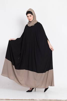 Nazneen Contrast Bottom Irani Kaftan 1