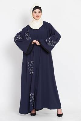 Nazneen Hand Work Front Open Dubai Kaftan 1