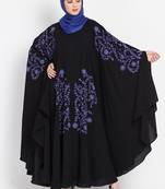 Nazneen Purple Embroidered Irani Kaftan