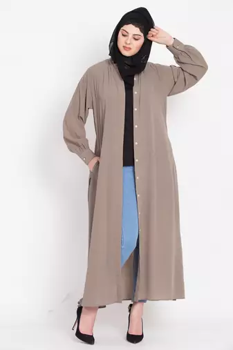 Nazneen Hidden Pleacket Front Abaya