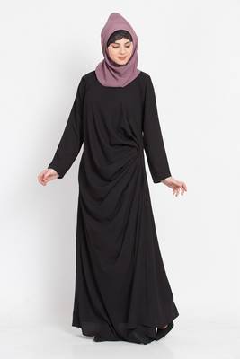 Nazneen Pleating At Waist Casual Abaya 1