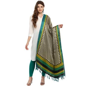 Designer party wear khadi silk dupatta 1
