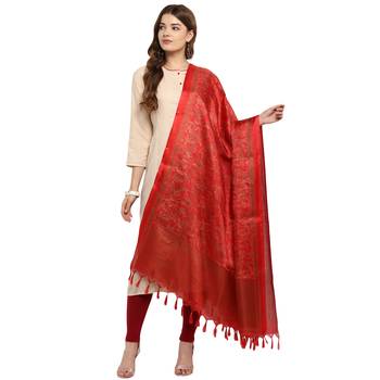 Designer party wear khadi silk dupatta 1