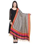 Designer party wear khadi silk dupatta