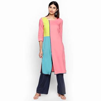 Pink rayon kurtas and kurtis 1