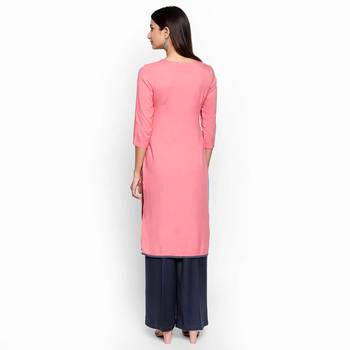 Pink rayon kurtas and kurtis 4