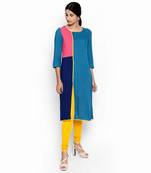 Multicolor rayon kurtas and kurtis