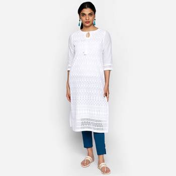 White cambric kurtas and kurtis 1
