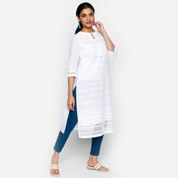 White cambric kurtas and kurtis 3