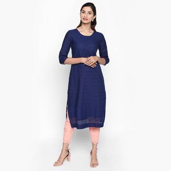 Blue cambric kurtas and kurtis 1