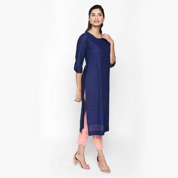 Blue cambric kurtas and kurtis 3
