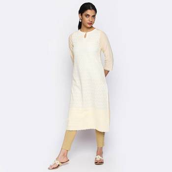 Beige cambric kurtas and kurtis 2