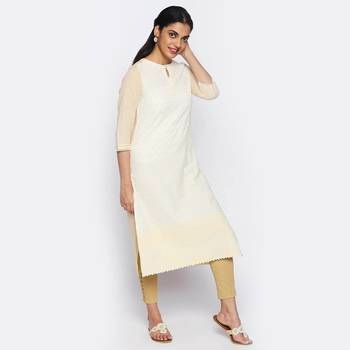 Beige cambric kurtas and kurtis 3