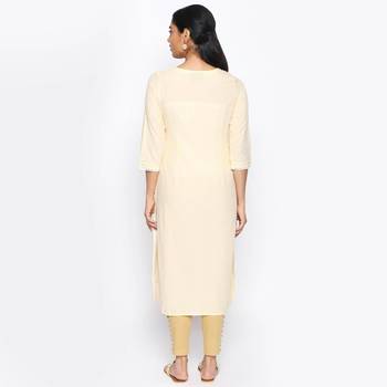 Beige cambric kurtas and kurtis 4