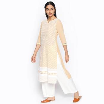 Beige cambric kurtas and kurtis 2