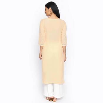 Beige cambric kurtas and kurtis 4