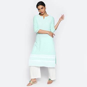 Green cambric kurtas and kurtis 1