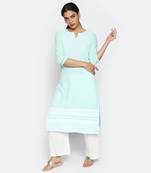 Green cambric kurtas and kurtis