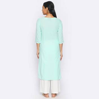 Green cambric kurtas and kurtis 4