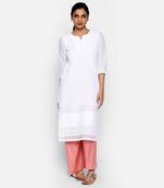 White cambric kurtas and kurtis