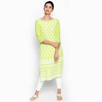Light green rayon kurtas and kurtis 1